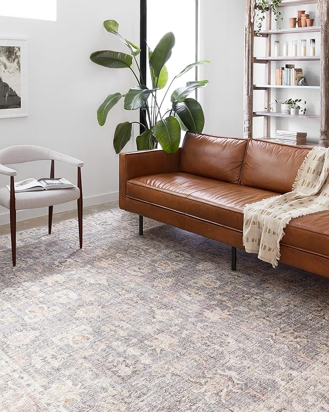 Loloi Skye Collection SKY-01 Grey/Apricot 2'-6" x 10'-0" Runner Rug by Loloi