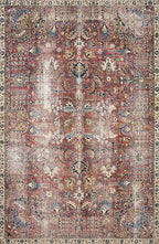 Loloi Chris Loves Julia Jules Collection JUL-01 Merlot/Multi 7'-6'' x 9'-6'' - Image 4