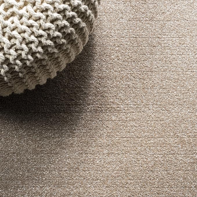 JONATHAN Y Haze Solid Low-Pile Beige Runner Rug 2x16, Minimalist, Easy-Cleaning - Image 4