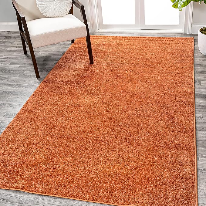 Eyely UES100M-8 Supersoft Haze Solid Low-Pile Indoor Area Rug by eyely