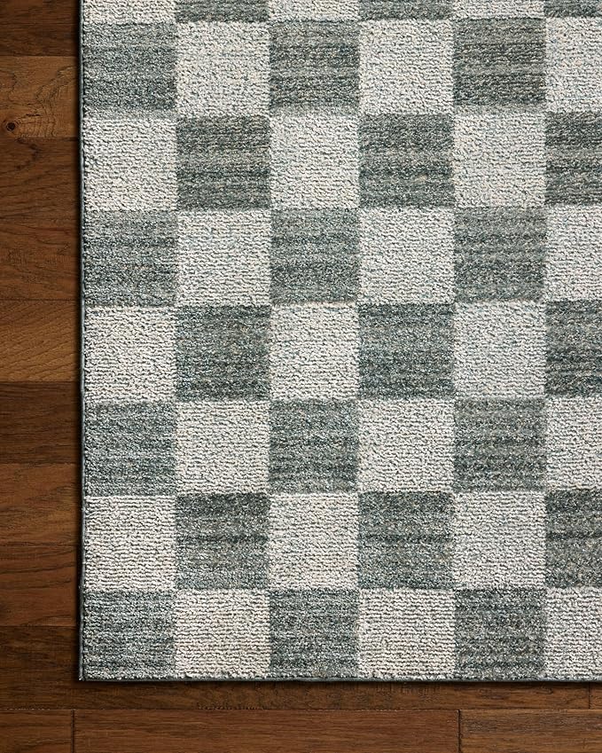 Loloi Chris Loves Julia Calvin Collection CLV-01 Blue/Ivory 3'-6" x 5'-6" - Image 6