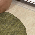 JONATHAN Y Machine Washable Cream/Green Indoor Area Rug 3X5 ft, Cirkel - Image 7