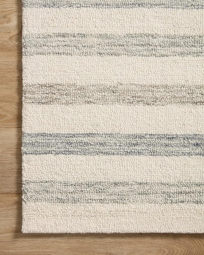 Loloi Chris Loves Julia Chris Collection CHR-05 Ivory/Slate 7'-9'' x 9'-9'' - Image 8