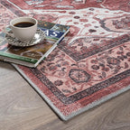 Fame Rugs Turkish Rug. Washable Vintage Oriental Antique Inspired Traditional - Image 8
