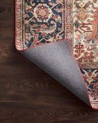 Loloi Layla Collection LAY-08 Red/Navy 7'-6" x 9'-6" .13" Thick Area Rug - Image 7