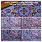 Kokia 9x12 Washable Area Rugs Violet Purple - Image 7