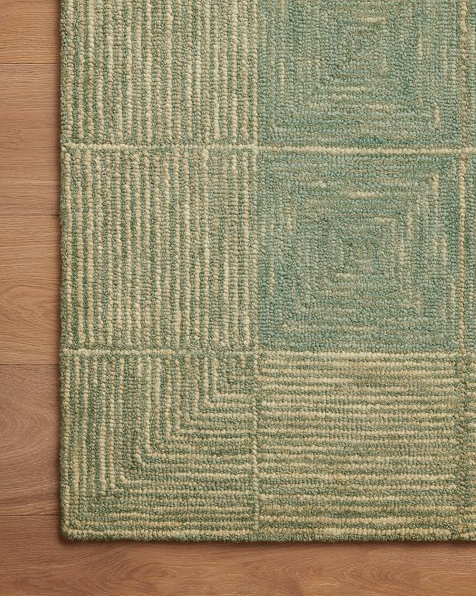 Loloi Chris Loves Julia Francis Collection FRA-02 Green/Natural 2'-0" x 5'-0" - Image 8