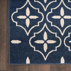 Nourison Home Nourison Essentials Navy Ivory 8' x 10' Area Rug - Image 7