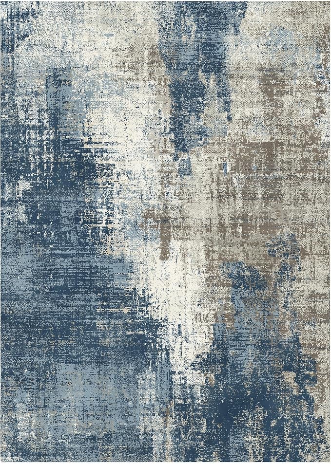 GENIMO Washable Area Rugs for Living Room, 9x12 Modern Non Slip Rugs, Low Pile - Image 3