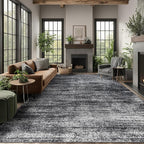 8x10 Area Rugs for Living Room, Abstract Black Boho Rug for Bedroom Design - Image 9