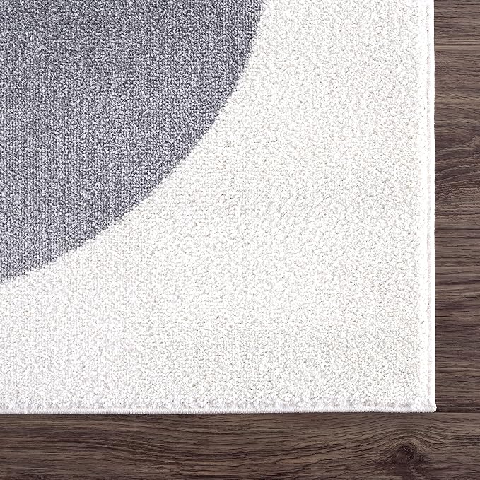Abani Rugs Cream and Gray 6 ft. X 9 ft. Mid-Century Rug - Image 6