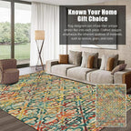 RUGSURE Washable Area Rugs, Pet & Child Friendly, Vibrant Colors Rugs - Image 3