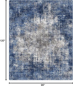 GENIMO Washable Area Rugs for Living Room, 8x10 Modern Non Slip Rugs, Low Pile - Image 2