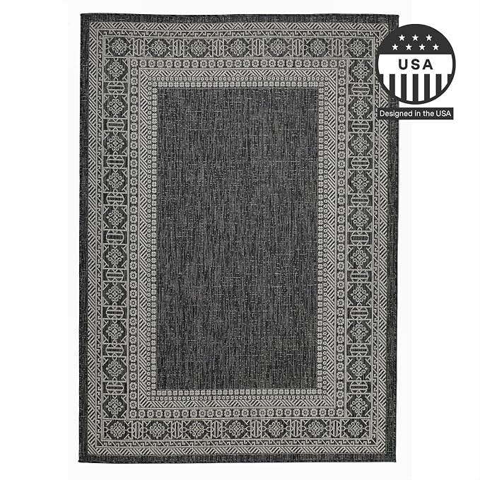 FH Home Flat Woven Outdoor Rug - Image 4