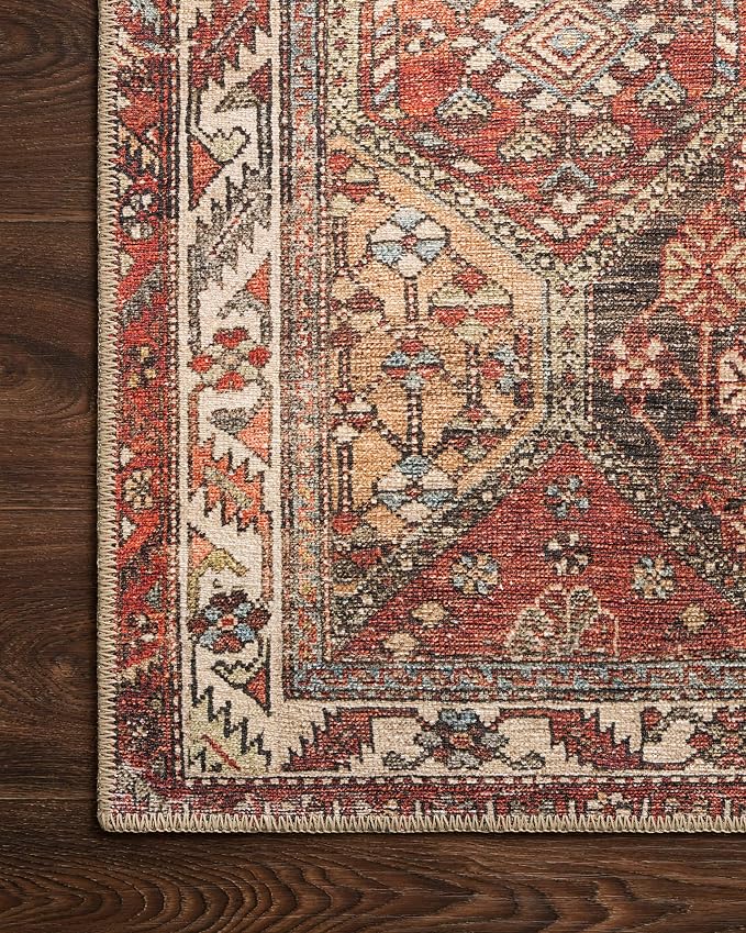 Loloi Loren Collection LQ-16 Spice/Multi 8'-4" x 11'-6" Area Rug - Image 4
