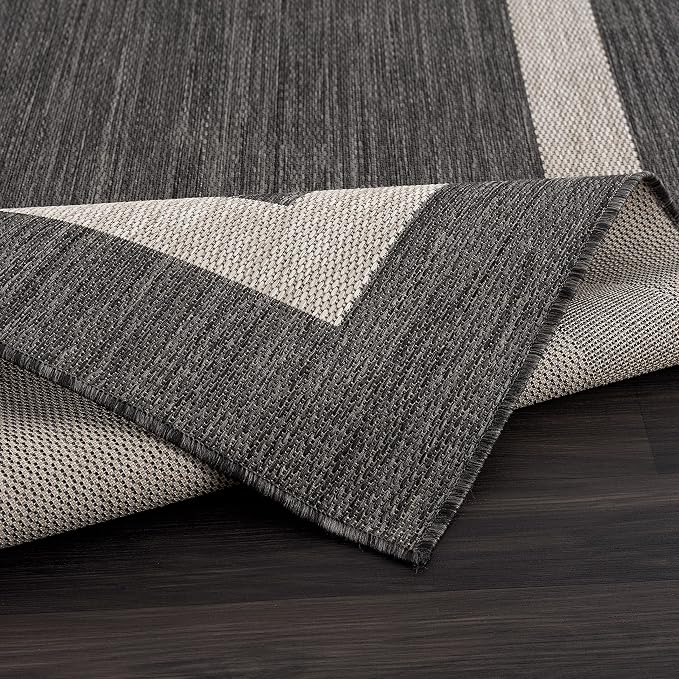 CAMILSON Outdoor Rug 9x12, Large Modern Outside Rugs - Image 3