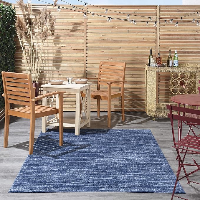 Nourison Home Nourison Essentials Navy Blue 6' x 9' Area Rug - Image 4