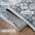 GENIMO 4x6 Area Rugs for Living Room, Machine Washable Rug, Non Slip Vintage - Image 5