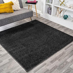 Eyely UES100I-9SQ Supersoft Haze Solid Low-Pile Indoor Area Rug, Minimalist by eyely