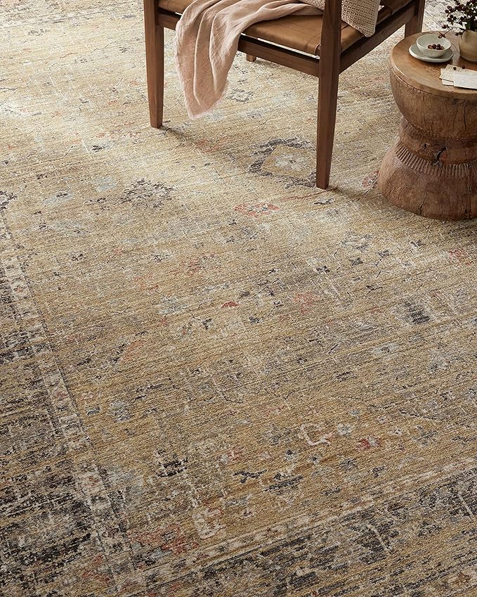 Loloi Magnolia Home by Joanna Gaines Millie Collection MIE-03 Gold/Charcoal - Image 4