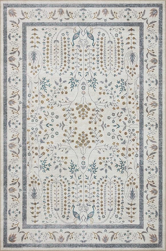 Loloi Rifle Paper Co. Maison Collection MAO-05 Wisteria Cream 2'-3" x 3'-9" - Image 2