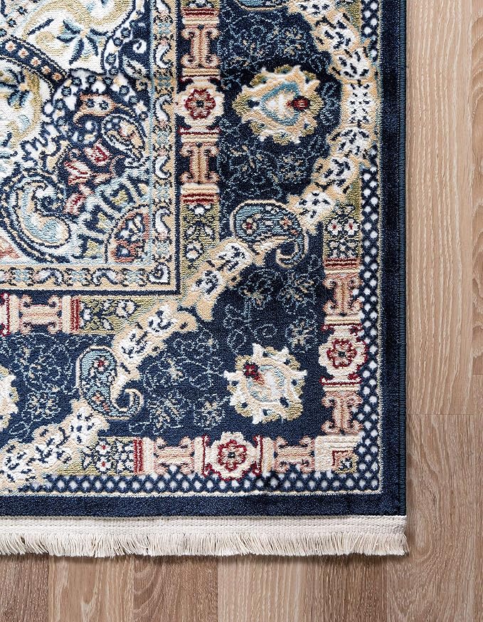 Unique Loom Narenj Collection Classic Traditional Medallion Textured Design - Image 8
