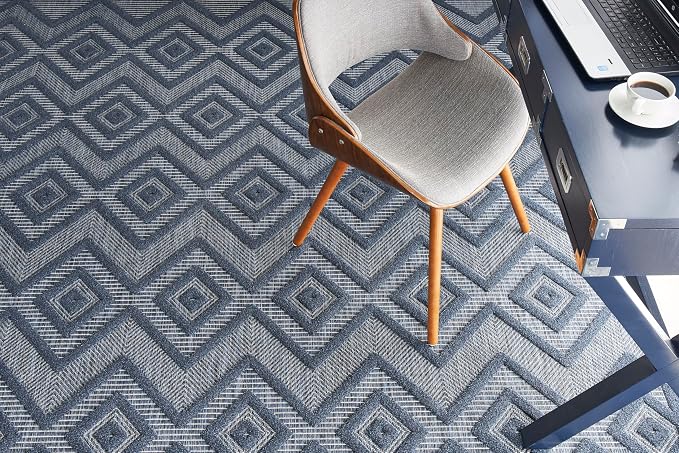 Nourison Home Versatile Navy Blue 7' x 10' Area Rug - Image 3