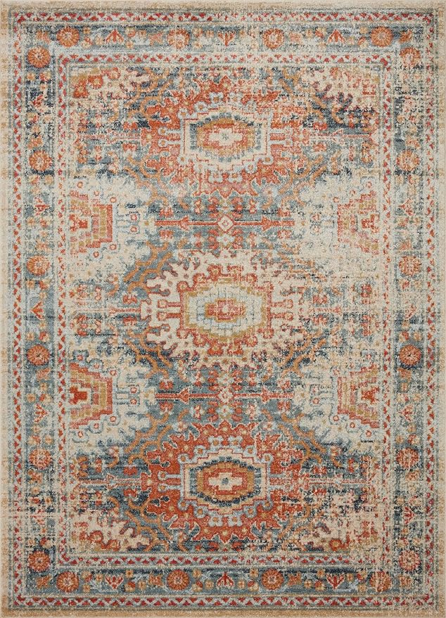 Loloi Jocelyn Collection JOC-03 Mist/Multi 2'-3" x 4'-0" .38" Thick Accent Rug - Image 4