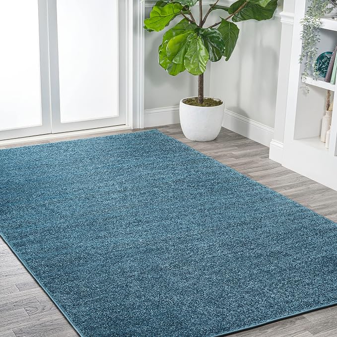 Eyely UES100H-15 Supersoft Haze Solid Low-Pile Indoor Area Rug, Minimalist - Image 3