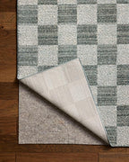 Loloi Chris Loves Julia Calvin Collection CLV-01 Blue/Ivory 7'-10" x 7'-10" - Image 7
