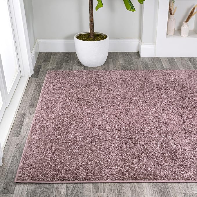 Eyely UES100R-3 Supersoft Haze Solid Low-Pile Indoor Area Rug - Image 4