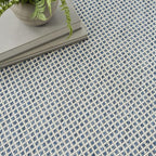 Nourison Home Courtyard Ivory Blue 5' x 7' Area Rug - Image 9