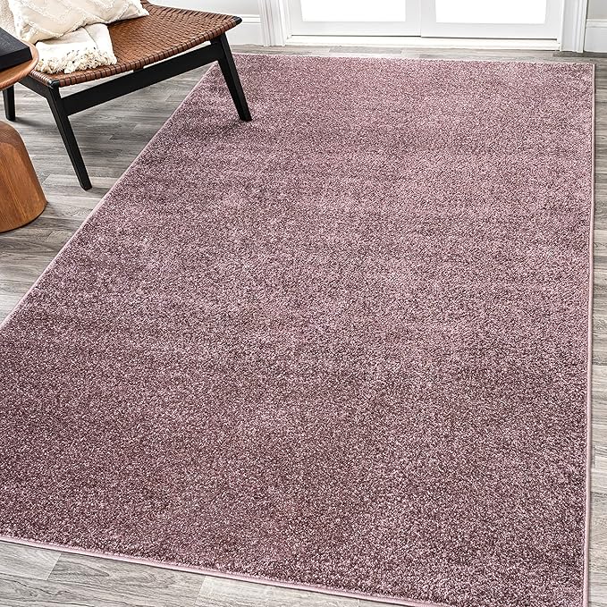 Eyely UES100R-4 Supersoft Haze Solid Low-Pile Indoor Area Rug by eyely