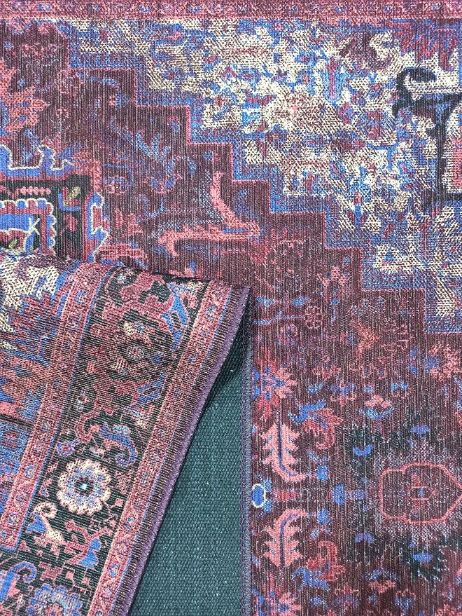 Fame Rugs Turkish Rug. Washable Vintage Oriental Antique Inspired Traditional - Image 6