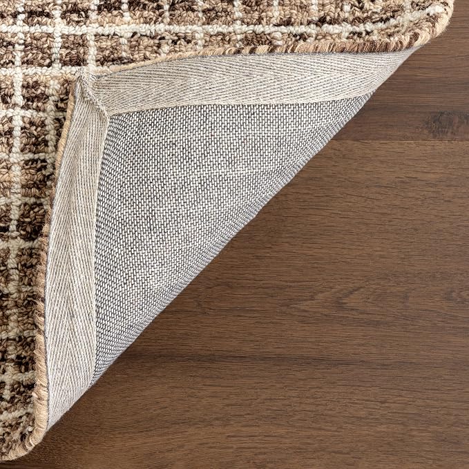 Rugs USA Melrose Brown/Ivory, Wool & Cotton, Soft and Cozy, High Traffic - Image 5