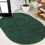 Eyely UES100L-6OV Supersoft Haze Solid Low-Pile Indoor Area Rug, Minimalist by eyely
