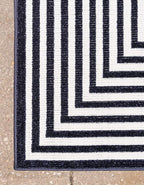 Unique Loom Sabrina Soto Outdoor Collection Geometric, Carved Area Rug - Image 7