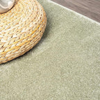 Eyely UES100O-6SQ Supersoft Haze Solid Low-Pile Indoor Area Rug, Minimalist - Image 3
