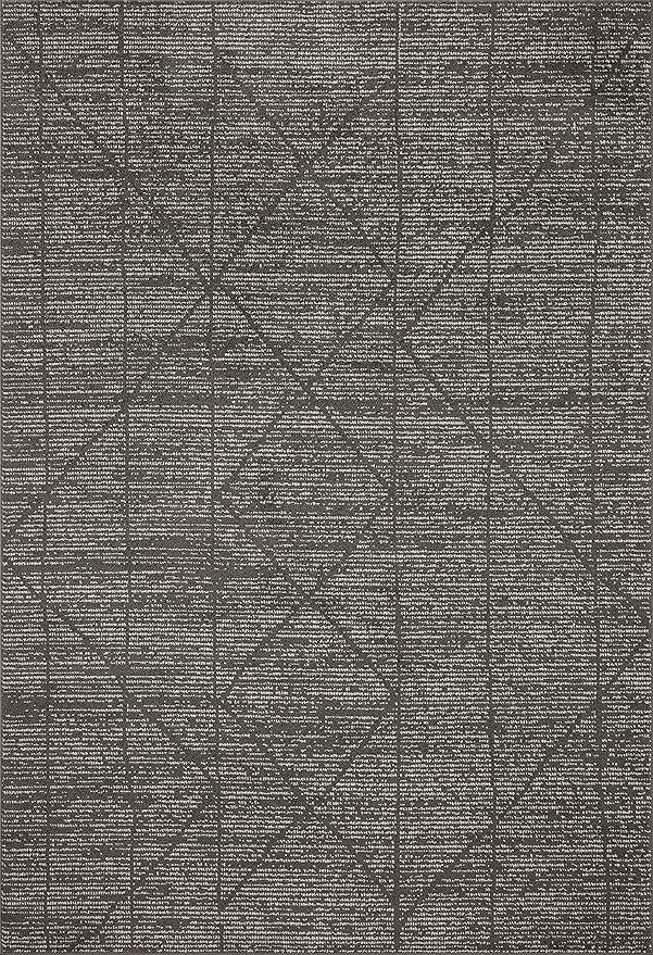 Loloi Kamala Collection KAM-06 Charcoal/Ivory 2'-3" x 3'-10" Accent Rug - Image 3