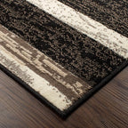 SUPERIOR Indoor Area Rug, Jute Backed, Modern Geometric Patchwork Floor Decor - Image 6