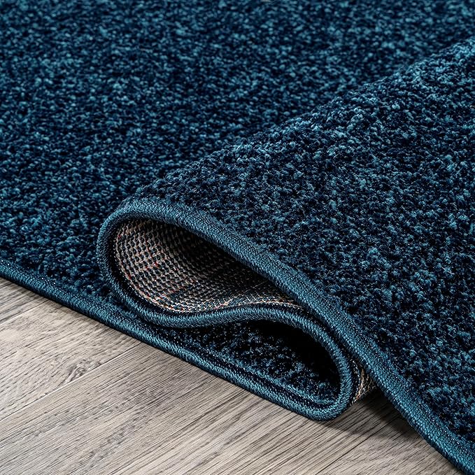 JONATHAN Y Haze Solid Low-Pile Navy Indoor Area Rug 6x9, Minimalist, - Image 6