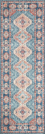 Loloi II Skye Collection SKY-03 Turquoise/Terracotta 2'-3" x 3'-9" Accent Rug - Image 5