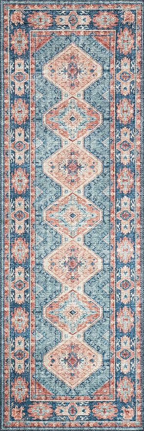 Loloi Skye Collection SKY-03 Turquoise/Terracotta 2'-0" x 5'-0" Accent Rug - Image 6