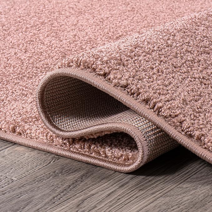 JONATHAN Y Haze Solid Low-Pile Pink Indoor Area Rug 10x14, Minimalist, - Image 4