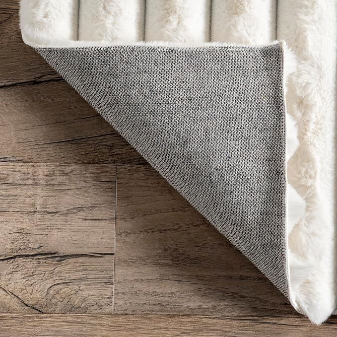Nuloom SuperiorWash Collection Kai Off-White, Fluffy and Cozy, High Traffic - Image 3