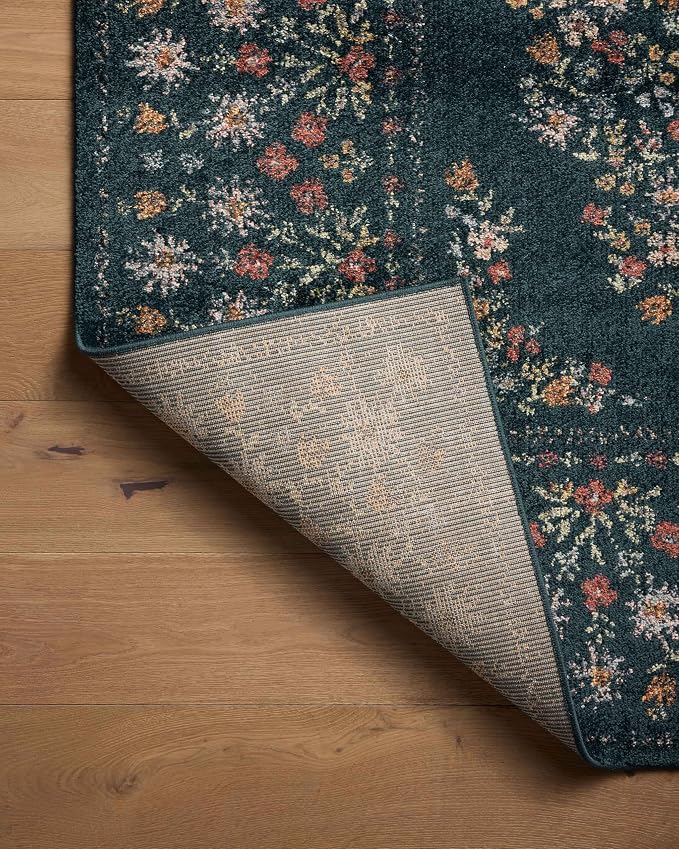 Loloi Rifle Paper Co. Laurel Collection LAU-02 Navy 2'-8" x 8' Runner Rug - Image 5