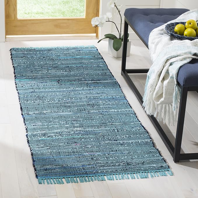 SAFAVIEH Rag Rug Collection Runner Rug by SAFAVIEH