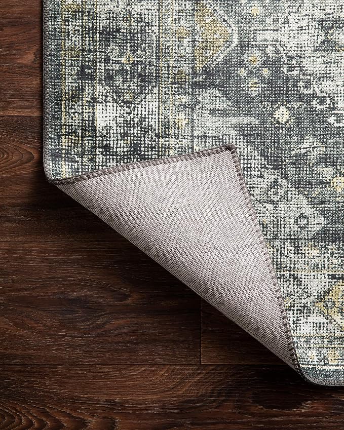 Loloi II Skye Collection SKY-09 Graphite/Silver 2'-6" x 7'-6" Runner Rug - Image 8