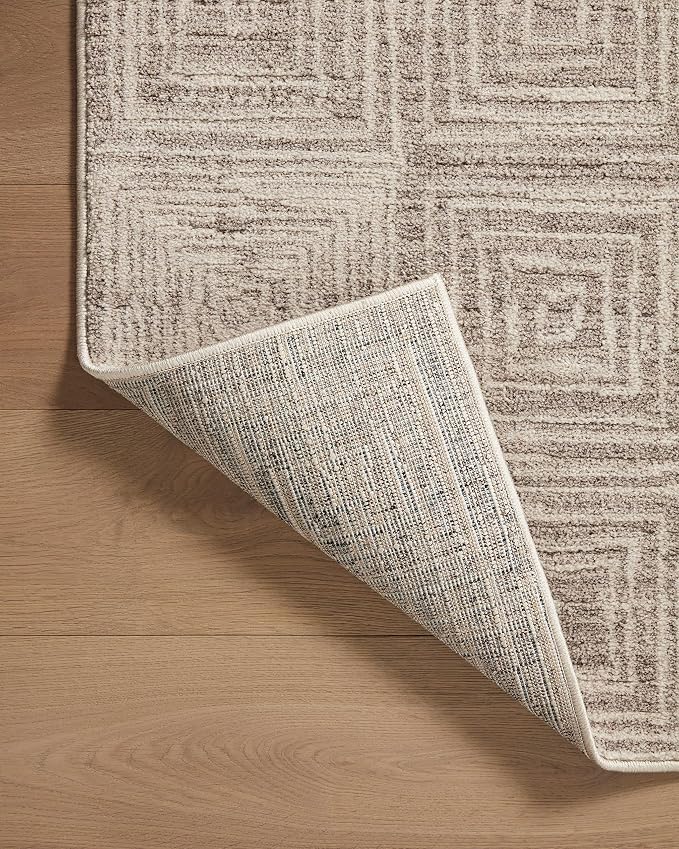 Loloi Darby Collection DAR-05 Beige/Grey 6'-7" x 9'-3" Area Rug - Image 7