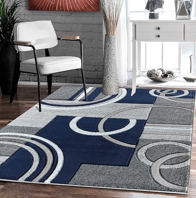 GLORY RUGS Area Rug Modern Soft Hand Carved Contemporary Floor Carpet by GLORYRUGS